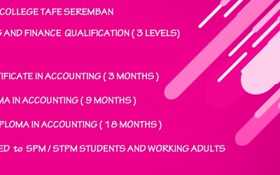 AAT ACCOUNTING AND FINANCE QUALIFICATION AT TAFE SEREMBAN