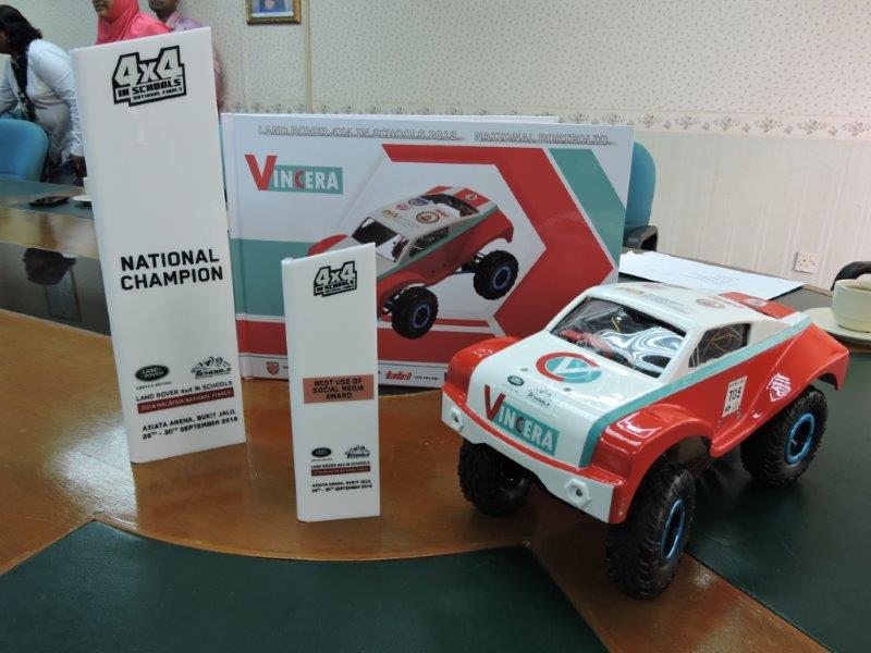 Appreciation Ceremony for KGV’s Vincera Team – National level Land Rover 4×4 Champions